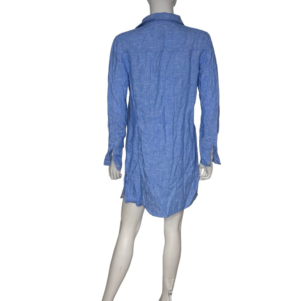 Lilly Pulitzer Sea View Button Down Top Cover-up Beckon Blue Women’s - Picture 5 of 11